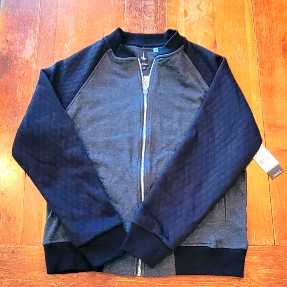 Howe pleated zip up jacket